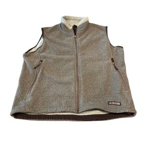 REI Women’s Grey Fleece Vest Zipper Front XL